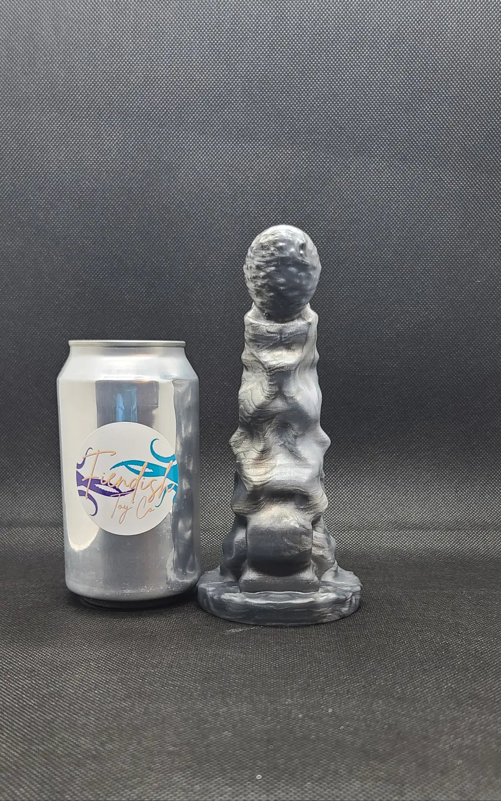 Killian - Medium, platinum cure silicone adult fantasy sex toy. Thermal reactive + uv color. Less than perfect. v2. See description. FiendishToyCo