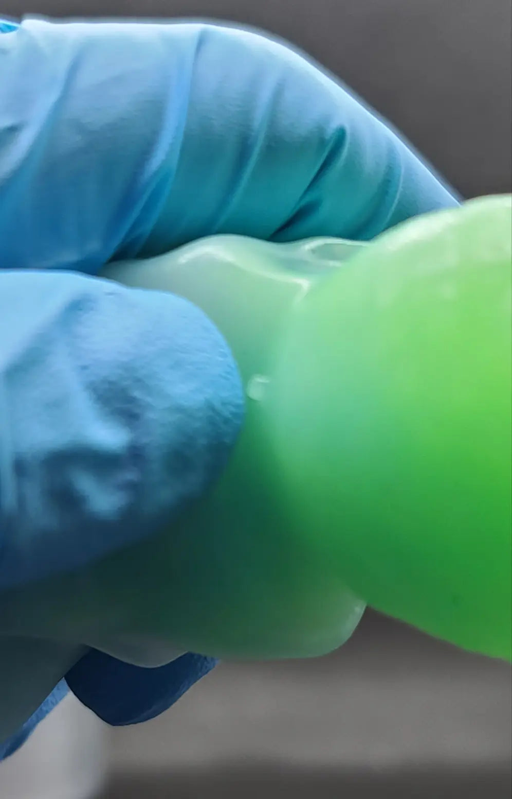 Killian - Medium, platinum cure silicone adult fantasy sex toy. Thermal reactive + uv color. Less than perfect. v2. See description. FiendishToyCo