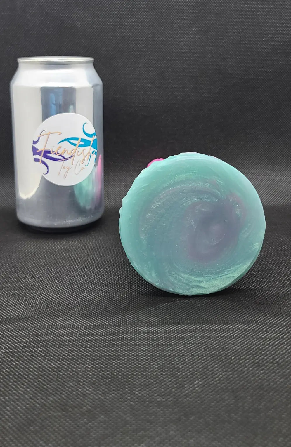 Killian - Medium, platinum cure silicone adult fantasy sex toy. Thermal reactive + uv color. Less than perfect. v2. See description. FiendishToyCo