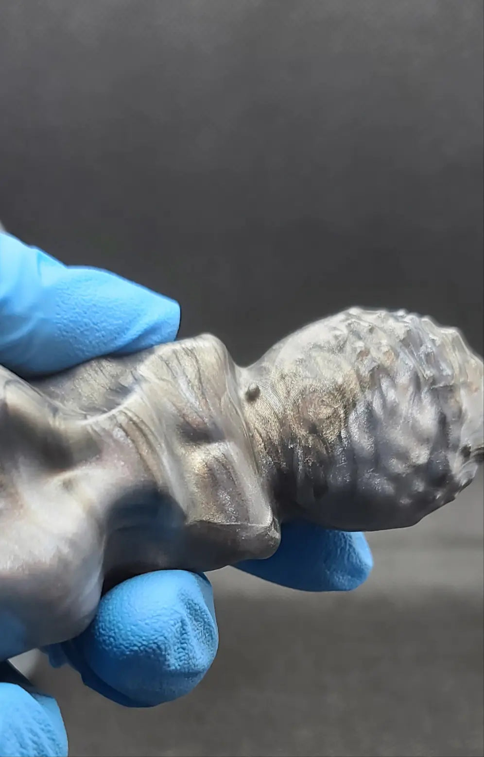 Killian - Medium, platinum cure silicone adult fantasy sex toy. Thermal reactive + uv color. Less than perfect. v2. See description. FiendishToyCo