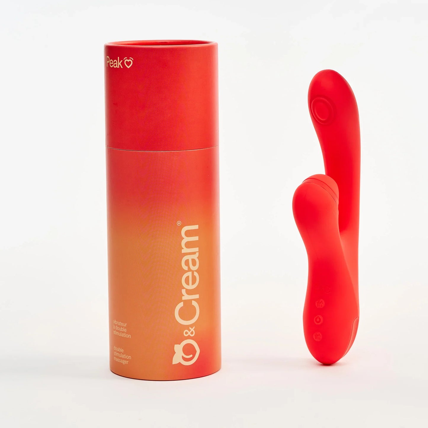 dual stimulation vibrator - peak